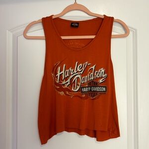 ✨Harley Davidson custom cropped MIAMI BEACH tank